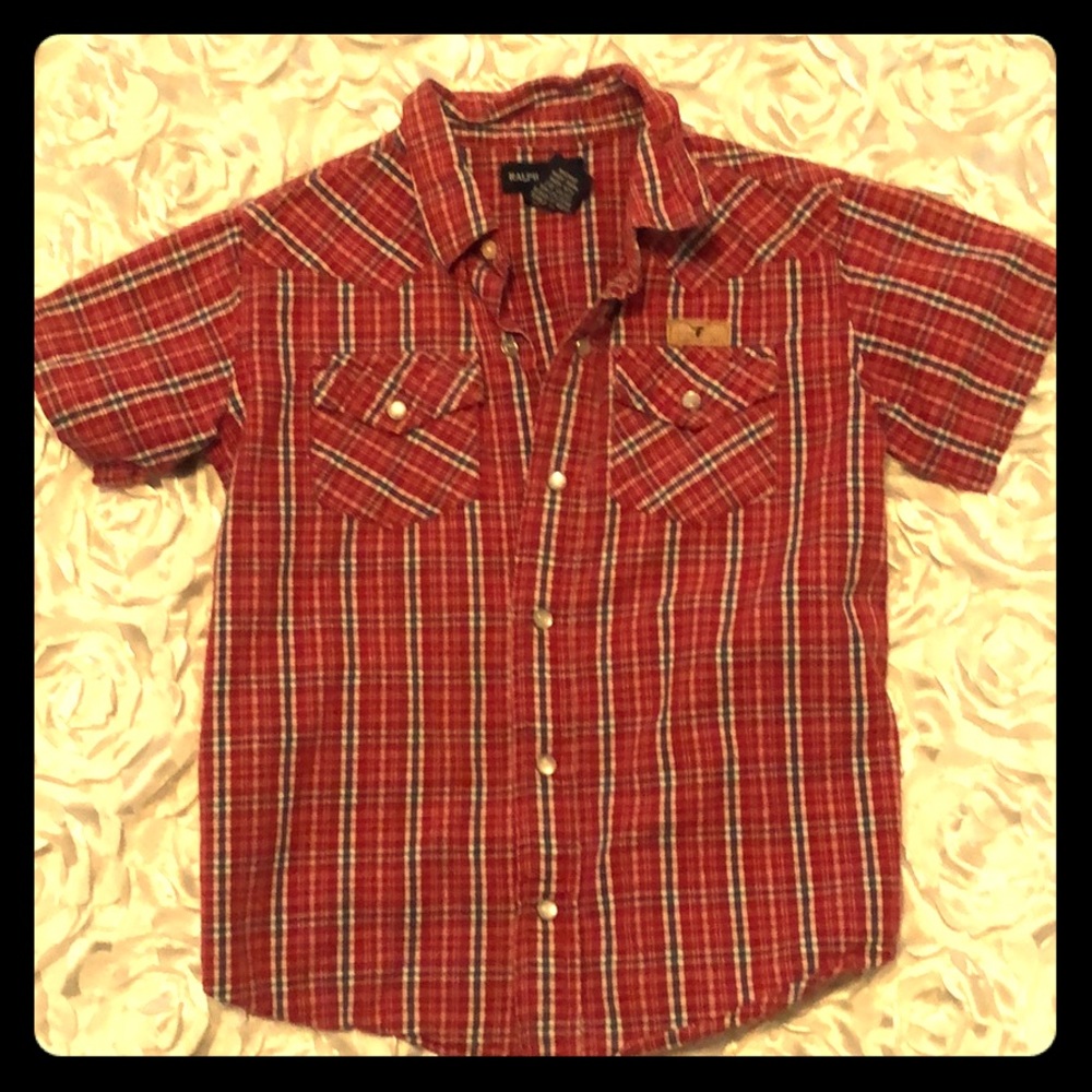 Snap button Ralph Lauren Plaid 4t